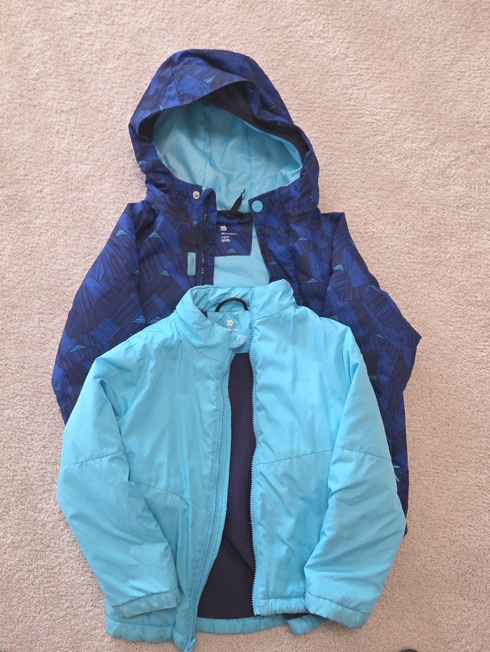 Kids 2 In 1 Blue Jacket -  Layered Coat